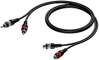Procab CAB850/3 аудиокабель 2 RCA папа - 2 RCA мама, длина 3 метра