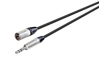 ROXTONE NMXJ240/6 Кабель микрофонный XLR папа - 6.3 мм джек стерео, длина 6 метров