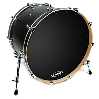 EVANS BD22RA  22" Genera EQ1 Resonant передний пластик для бас барабана однослойный черный с демпфирующим кольцом