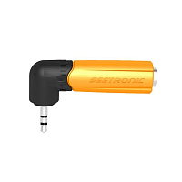 Seetronic MMJ3-PM-R переходник угловой jack 6.3 мм "мама" -  jack 3.5 мм "папа"