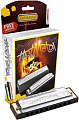 HOHNER Hot Metal A (M57210X) губная гармоника - корпус пластик ABS, крышки из нержавеющей стали. Доступ на 30 дней к бесплатным урокам