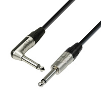 Adam Hall K4 IPR 0900  инструментальный кабель, 6.3 Jack mono - 6.3 угловой Jack mono, REAN, длина 9 метров