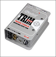 Radial Trim-Two пассивный директ-бокс с регулировкой уровня, для ноутбука, планшета