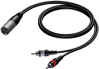 Procab CAB703/1.5 Аудиокабель XLR 3 pin (вилка) 2х RCA (вилка), 1.5 м