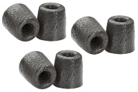 COMPLY T-100 BLK-M 3pr серия Isolation, 3 пары амбюшур для наушников, размер М средний, цвет черный, материал - полиуретановая пена и термопластичный эластомер