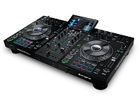 Denon Prime 2 Полностью автономная 2-дековая DJ система; 7" мультитач дисплей; 2 сверхчувствительных сенсорных джога с OLED-дисплеями