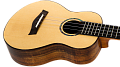 FLIGHT VOYAGER CONCERT EQ-A укулеле концерт с активным звукоснимателем, массив ели/акации, чехол