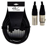 ALPHA AUDIO Peak Line кабель микрофонный  XLR-папа  XLR-мама, разъемы Neutrik, длина 6 метров 