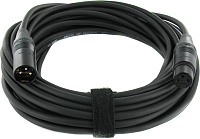 Cordial CPM 15 FM микрофонный кабель XLR female/XLR male, разъемы Neutrik, 15,0 м, черный