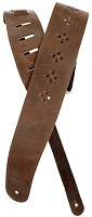 PLANET WAVES 25PRF02 Brown Diamonds гитарный ремень, кожа, серия Vented Leather Strap, цвет коричневый, Brown Diamonds