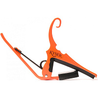 KYSER KG6NOA каподастр для акустической гитары, серия Neon, цвет неоновый оранжевый