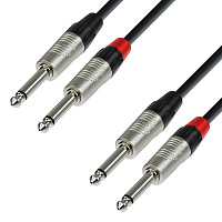 Adam Hall K4 TPP 0300  аудиокабель, 2 x 6.3 Jack mono - 2 x 6.3 Jack mono, REAN, длина 3 метра