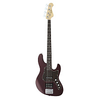 FGN J-Standard Mighty Jazz JMJ2-ASH AZM  бас-гитара с чехлом, форма JazzBass, цвет вишневый металлик