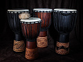 YUKA DJWN08-16BK3  Джембе, серии Natural, веревочная настройка, 8"(20см) х 16"(40см)