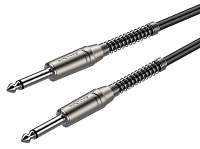 ROXTONE SGJJ100/1 Кабель инструментальный, 1x0.22 кв.мм, D 6 мм, разъемы 2x6.3 mono Jack (RJ2PP-NN), длина 1 метр