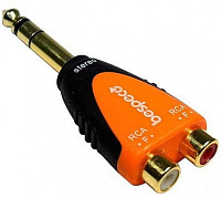BESPECO SLAD370B Адаптер 6.3 мм Stereo Jack male - 2 x RCA female