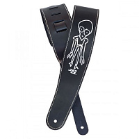 PLANET WAVES 25LS-JS2 гитарный ремень без наплечника, кожа, именная серия J.Satriani, 50мм. рисунок Grey Man