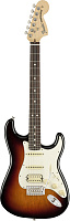 FENDER AMERICAN PERFORMER STRATOCASTER® HSS, RW, 3-COLOR SUNBURST электрогитара, цвет санбёрст, в комплекте чехол