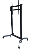Wize M90RU Мобильная стойка для широкоформатных и интерактивных панелей 60"-90"+, Max VESA 800x700 см, высота 181 см, вертикальная регулировка, кабельный канал, до 270 кг, цвет черный