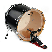 EVANS BD20GB1  пластик 20" Genera EQ1 Clear для большого барабана прозрачный однослойный с двумя демп. кольцами