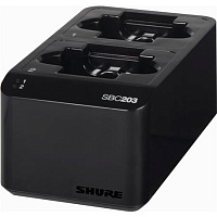 SHURE SBC203-E зарядная док-станция для двух аккумуляторов SHURE 