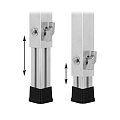 GUIL PTA5-T/60-100 ножка телескопическая, регулировка высоты от 60 см до 100 см