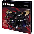 VIC FIRTH MUTEPP4 Комплект сурдин (8 пластин) 10", 12", 14"(2), 22", hi-hat and cymbal (2)