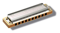 HOHNER Marine Band Deluxe 2005/20 Db (M200502) - губн. гармоника - Richter Classic, корпус дерево
