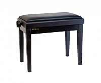 Becker PB-3MR/BL Lux банкетка палисандр матовая, сиденье черная экокожа, подъемный механизм регулировки высоты