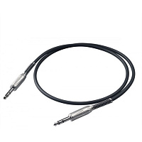 Proel BULK140LU1  кабель Stereo Jack 6.3 мм  Stereo Jack 6.3 мм, балансный, длина 1 метр (кабель HPC225, разъемы S5CPRO)