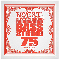 ERNIE BALL 1675  одиночная струна для бас-гитары. Сталь, обмотка никель, калибр .075