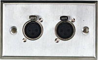 PROAUDIO WP02XLR настенная коммутационная панель 2XLR female 3 pin
