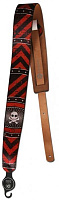 PLANET WAVES 25STL05 Blood Stripes Кожаный гитарный ремень