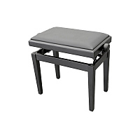 Hidrau X24 Black Mat банкетка, черная матовая, черное сиденье