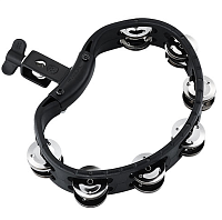 Meinl HTMT2BK  ручной тамбурин с креплением на стойку, стальные джинглы, черный