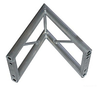Truss-Master P30-V-60-2  Стыковочный узел для двух модулей плоской конфигурации, вид вертикальный, угол 60°, диаметр и толщина стенки трубок: основа - Ø50x2.0 мм, распорки - Ø16x2.0 мм