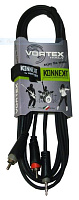 VORTEX KKYD300  Кабель готовый серии "KONNEKT", JACK stereo 3,5 mm  2 x RCA male, длина 3 м