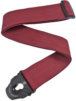 PLANET WAVES PWSPL201 гитарный ремень без наплечника, 50мм крепление Planet Lock, красный