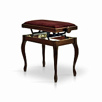 Hidrau BG200 Mahogany Matt 3 (TC4)  банкетка, сатинированное красное дерево, коричневый вельвет