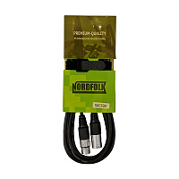 NordFolk NMC3/3  кабель микрофонный XLR(F) - XLR(M), диаметр 6 мм, длина 3 метра
