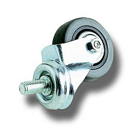 EuroMet EU/R-WR50 02018 Резиновое колесо, d.50mm, резьба М10 х 20