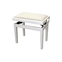 Hidrau X24 White Mat банкетка, белая матовая, белое сиденье