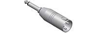 Procab VC126 Переходник XLR 3-pin (вилка) Jack 6.3 мм стерео (вилка)
