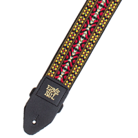 Ernie Ball 4092 California Weave гитарный ремень, полипропилен, кожаные нашивки