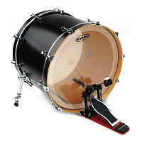 EVANS BD22GB3 Пластик для бас барабана прозрачный двойной с двумя демпфирующими кольцами