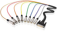 RME ALVA AES25-4F4MPro1 мультикабель, AES/EBU 110 Ohm Pro-Series D-Sub 25 male <> 4 x XLR3 male + 4 x XLR3 female, чёрный, 1метр
