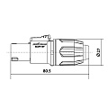 ROXTONE RS4FP-WP-Blue Разъем кабельный спикон, 4-контактный, "мама", IP66