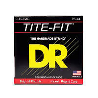 DR HT-9.5  струны для электрогитары, калибр 9.5-44, серия TITE-FIT™, обмотка никелированная сталь, покрытия нет