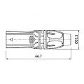 ROXTONE RX3M-NG Разъем XLR кабельный папа