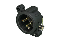 Neutrik NC3MAAH панельный разъем XLR female, горизонт. установка на ПП